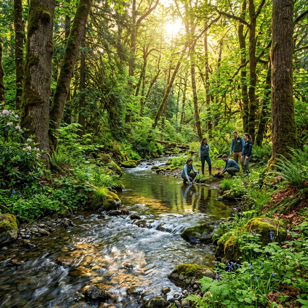 Environmental responsibility — lush green nature